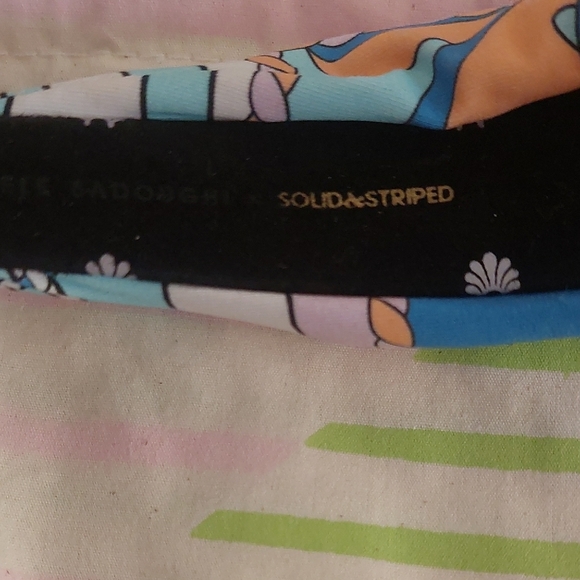 Lele Sadoughi X Solid & Striped Blue and Pink Patterned Knottes Headband - Picture 3 of 3